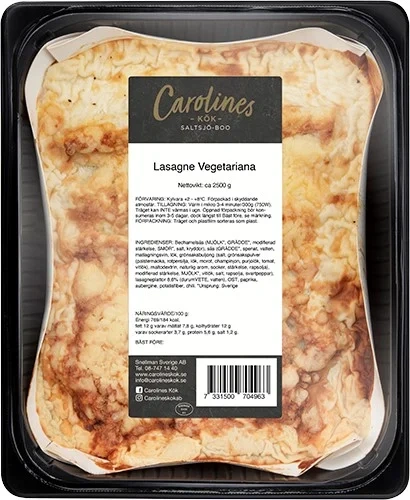 Carolines kök Lasagne Vegetariana
