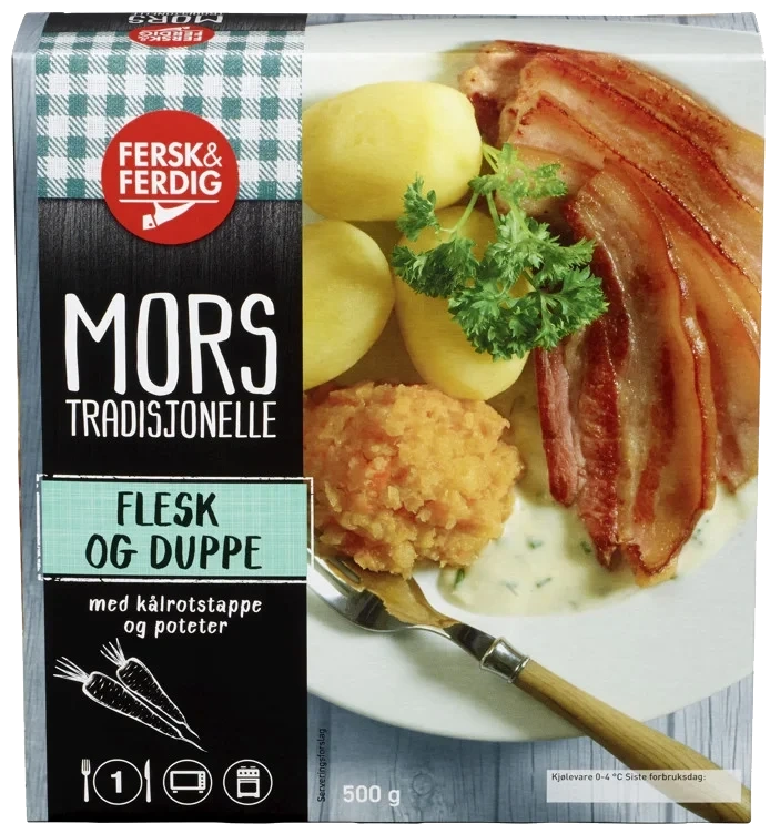 Flesk og Duppe 500g Fersk&Ferdig