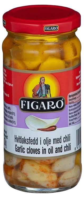 Hvitløk marinert m/chili    240g