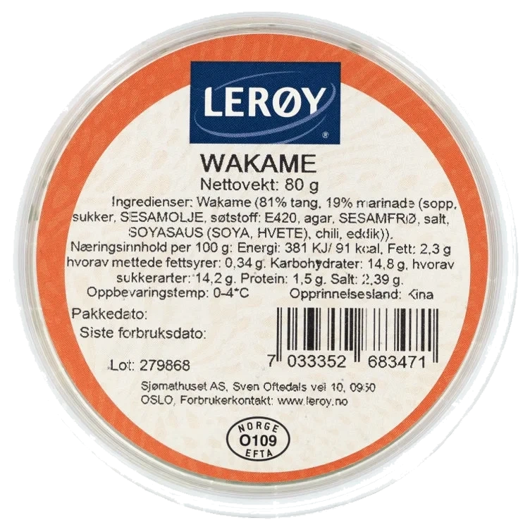 Wakame 80g Lerøy