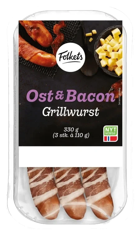 Ostegrill m/bacon 330g Folkets