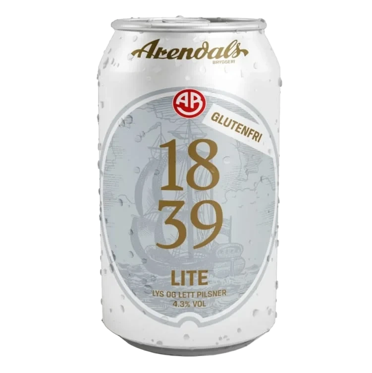 Arendals 1839 Lite glutenfri 0,33l boks