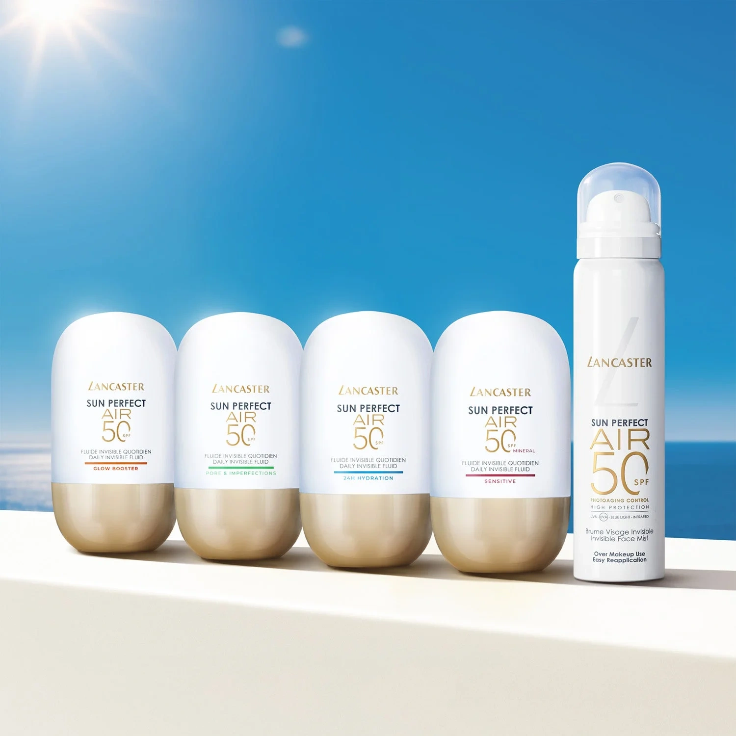 Lancaster Sun Perfect Air Daily Invisible Fluid Glow Booster SPF50 40 ml