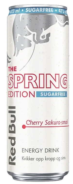 Red bull sukkerfri spring edition cherry sakura  24x473ml