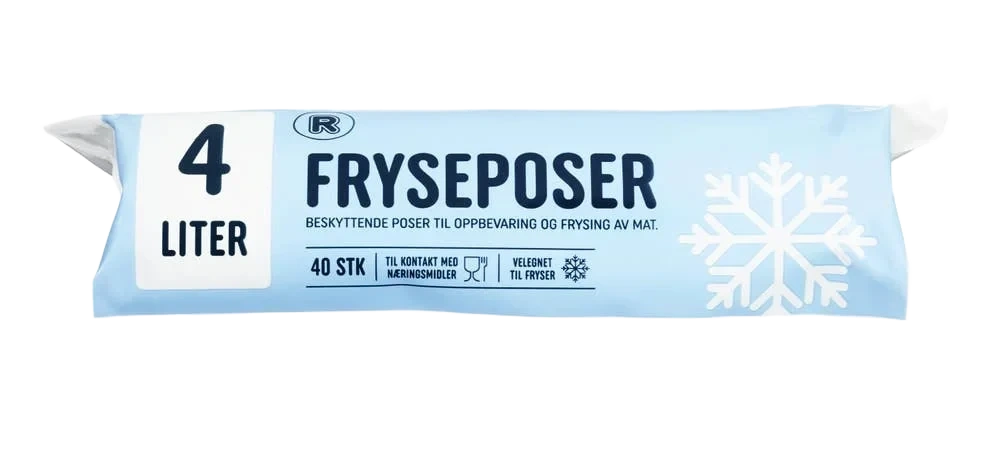 Frysepose 4l, 40 stk