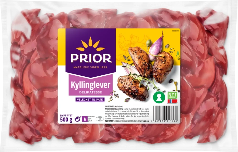 PRIOR Kyllinglever 500g