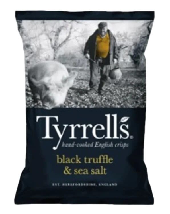 Tyrrells Chips Black Truffle&Sea Salt 150g
