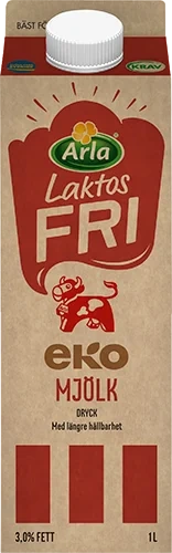 Laktosfri eko standardmjölkdryck 3.0%