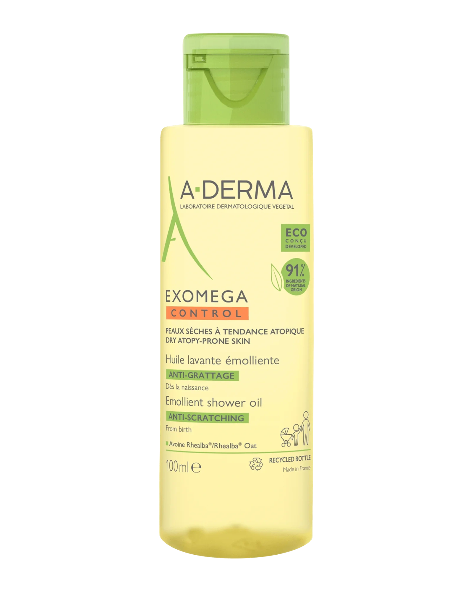 A-Derma Exomega Control dusjolje reisestørrelse 100 ml