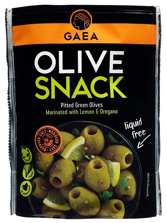 Olive snack lemon & oregano   65g