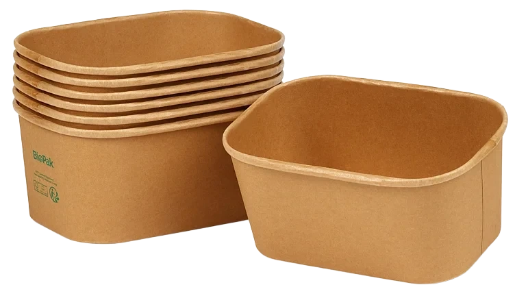 Box brick medium pap/pla brun 1000ml 50stk