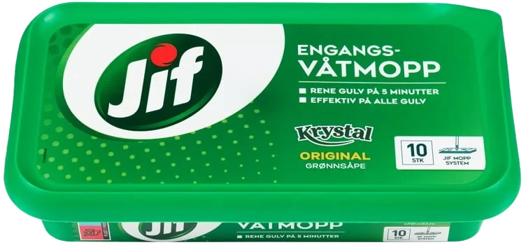 Jif engangsvåtmopp krystal original 10stk