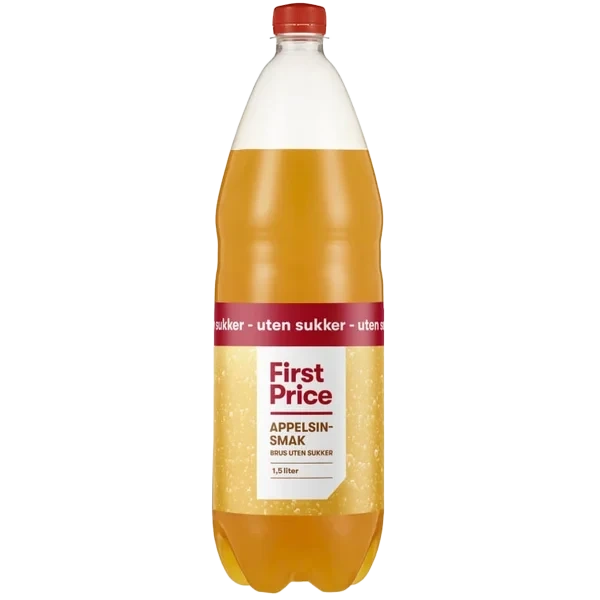 Brus Appelsinsmak Light 1,5l First Price