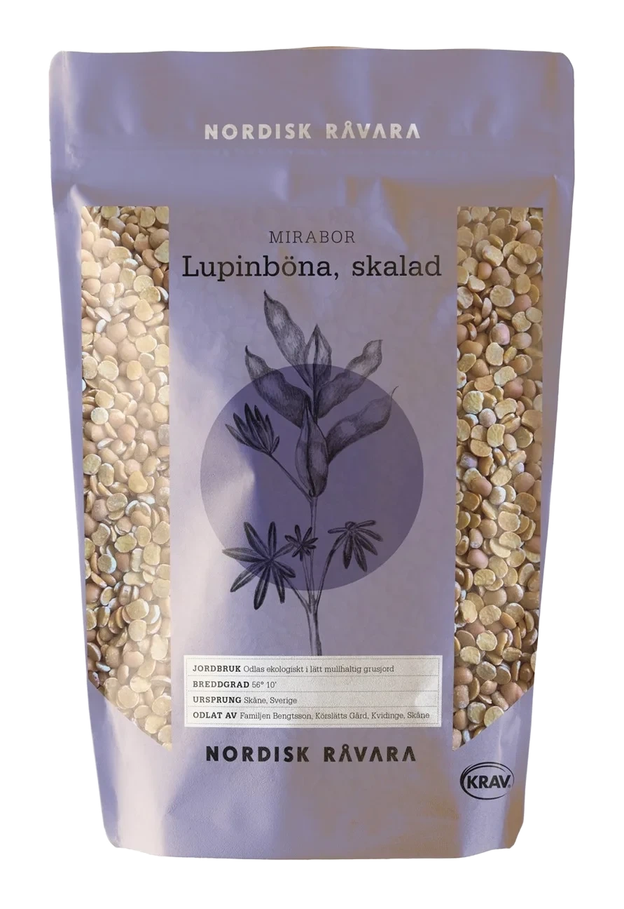 Nordisk Råvara Lupin Mirabor, skalad