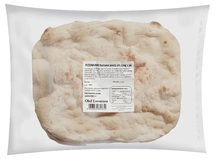 Pizzabunn romana 25cm 2pk   230g