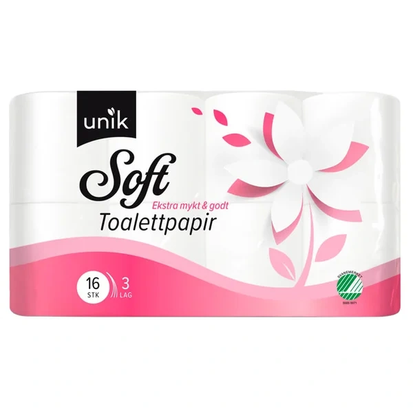 Toalettpapir Soft 16rl Unik