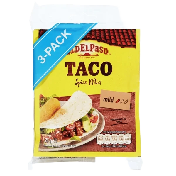 Taco Spice Mix 3x25g Old El Paso