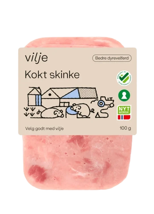 Kokt Skinke 100g Vilje