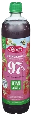 Bringebærsaft Utan Tilsett Sukker 0.9l