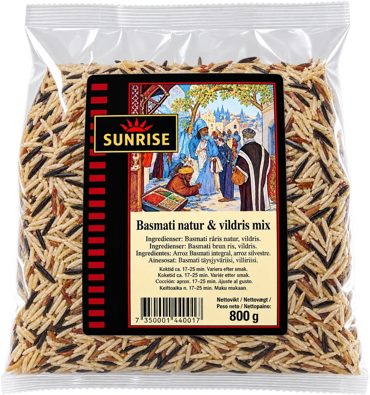 Sunrise Basmati Natur og Villris 550g