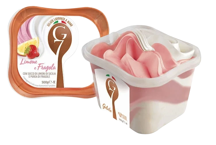 Limone & Fragola1l G7 Ekte Italiensk Iskrem