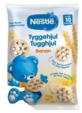 Tyggehjul Banan 28g fra 10m