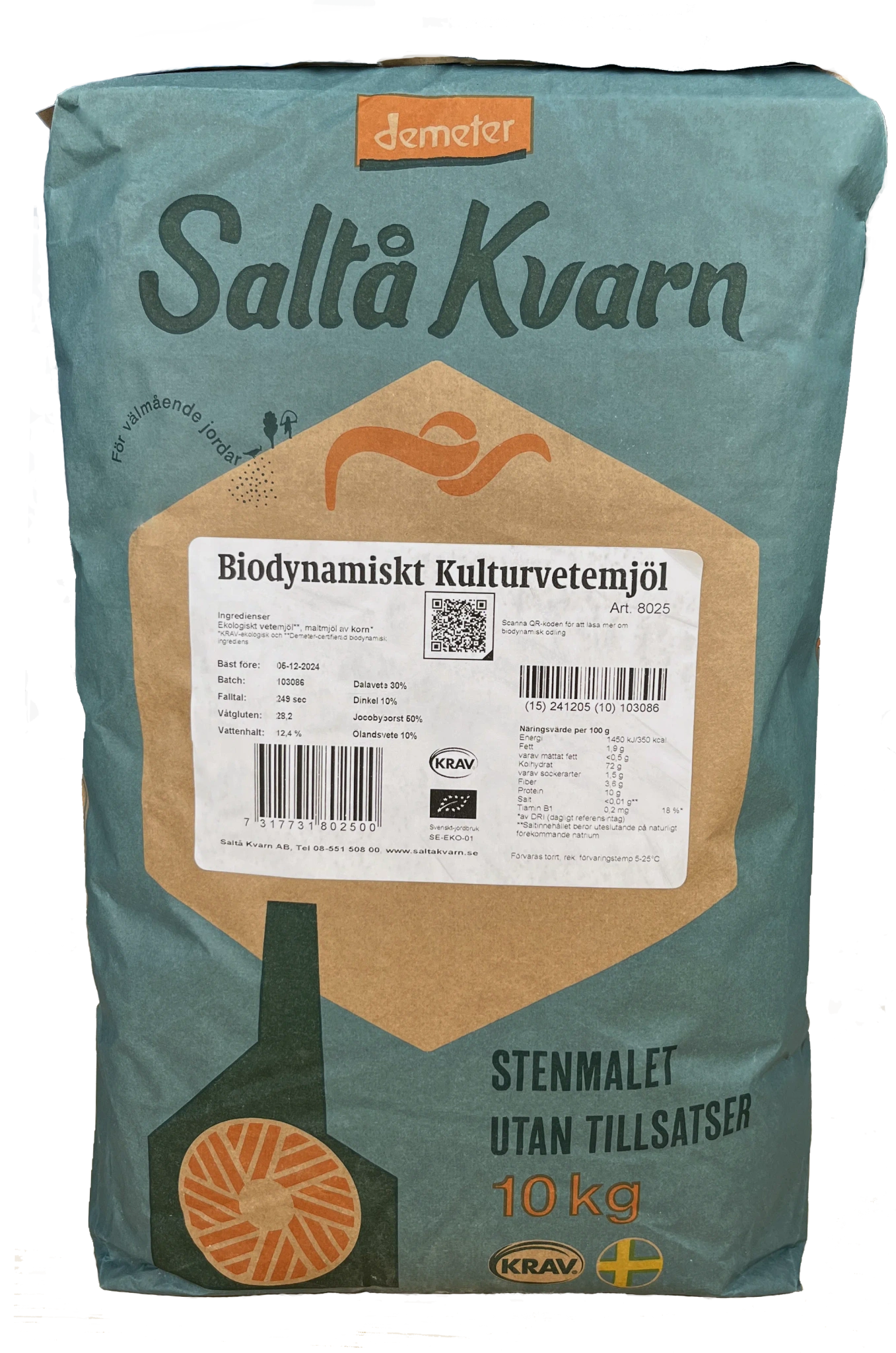 Biodynamiskt kulturvetemjöl