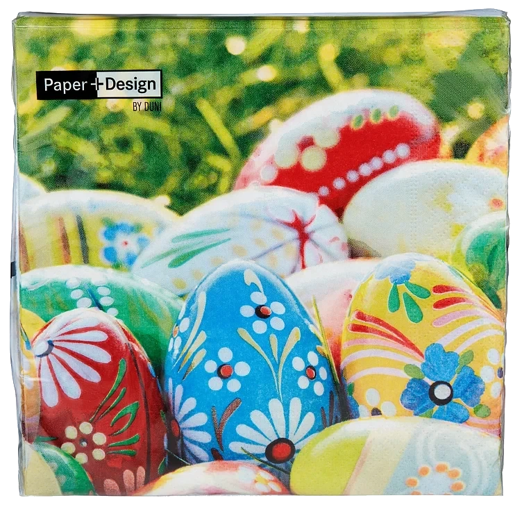 Serviett vibrant eggs 3l 33cm 20stk