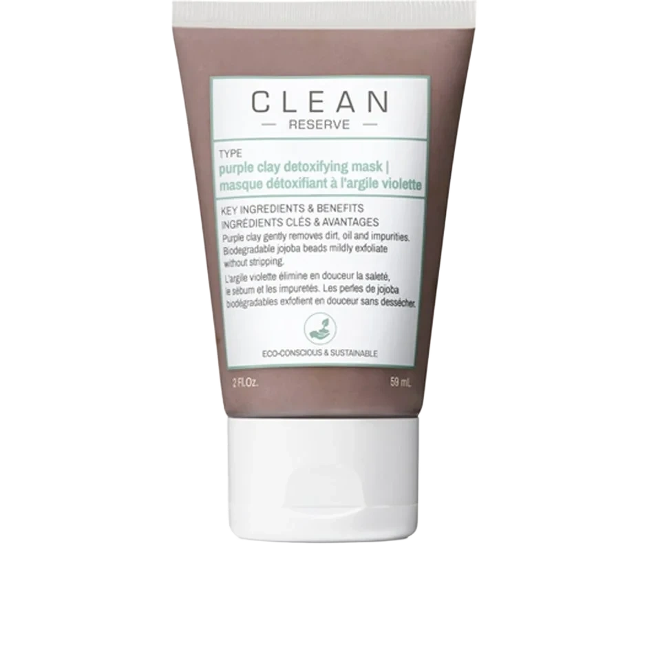Clean Purple Clay Detoxifying Face Mask