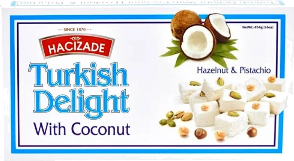 Hacizade Turkish Delight Coconut 545g