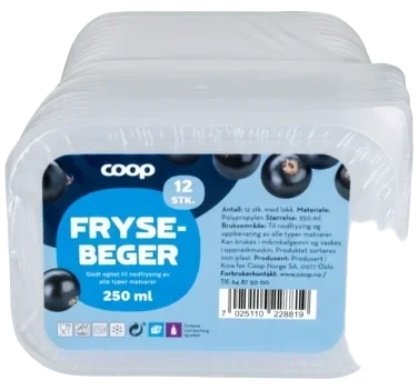 Frysebeger 250ml Coop