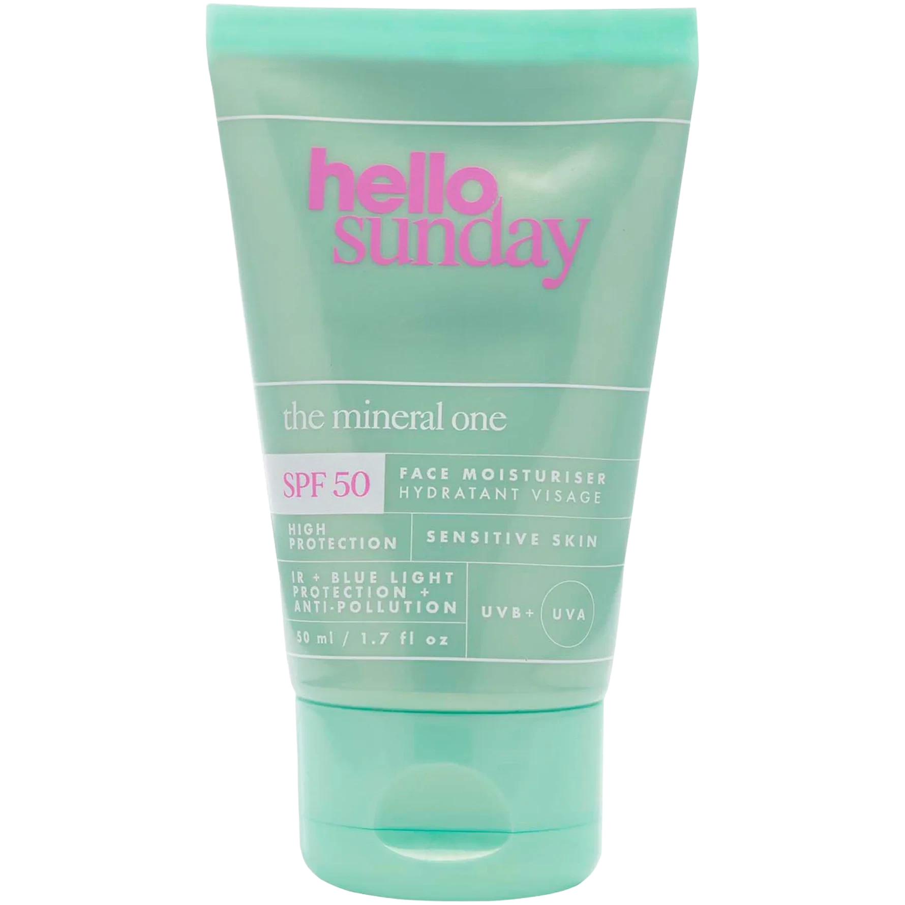 Hello Sunday The Mineral One - 100% Mineral Filter Fragrance Free Face Cream SPF50 50 ml