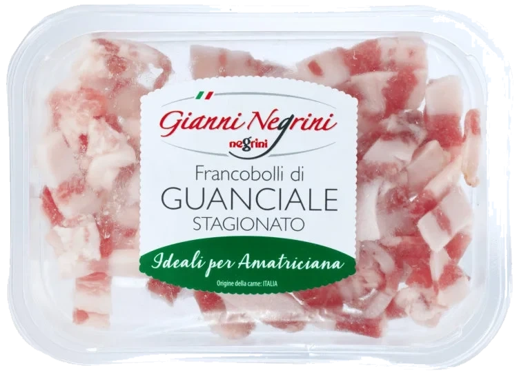 Guanciale Terning 100g Negrini