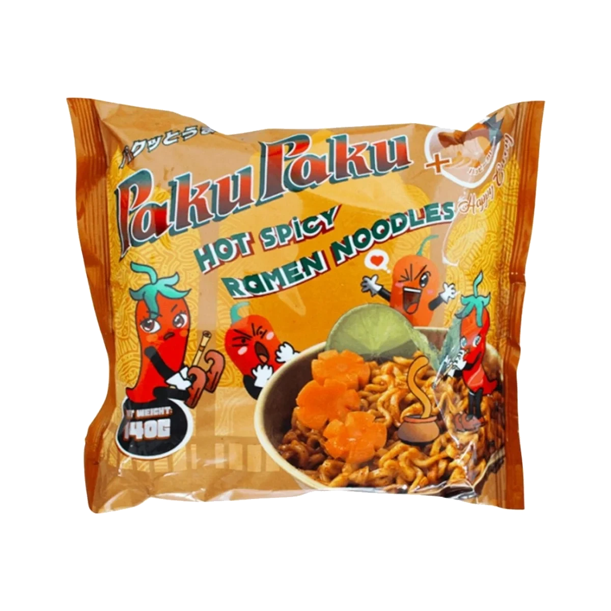 PakuPaku Instant Noodle Happy Curry 140 g