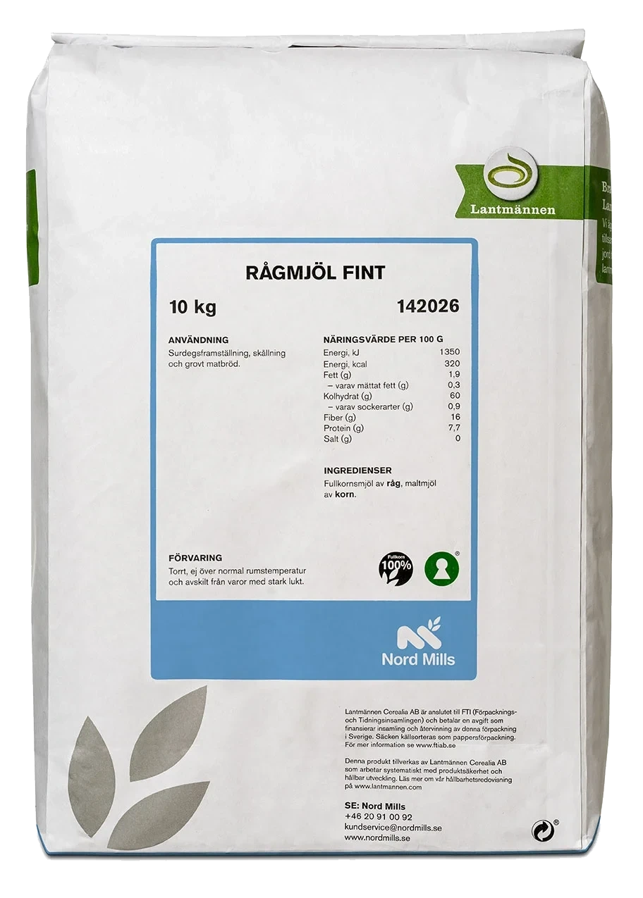 Rågmjöl Fint 10 kg