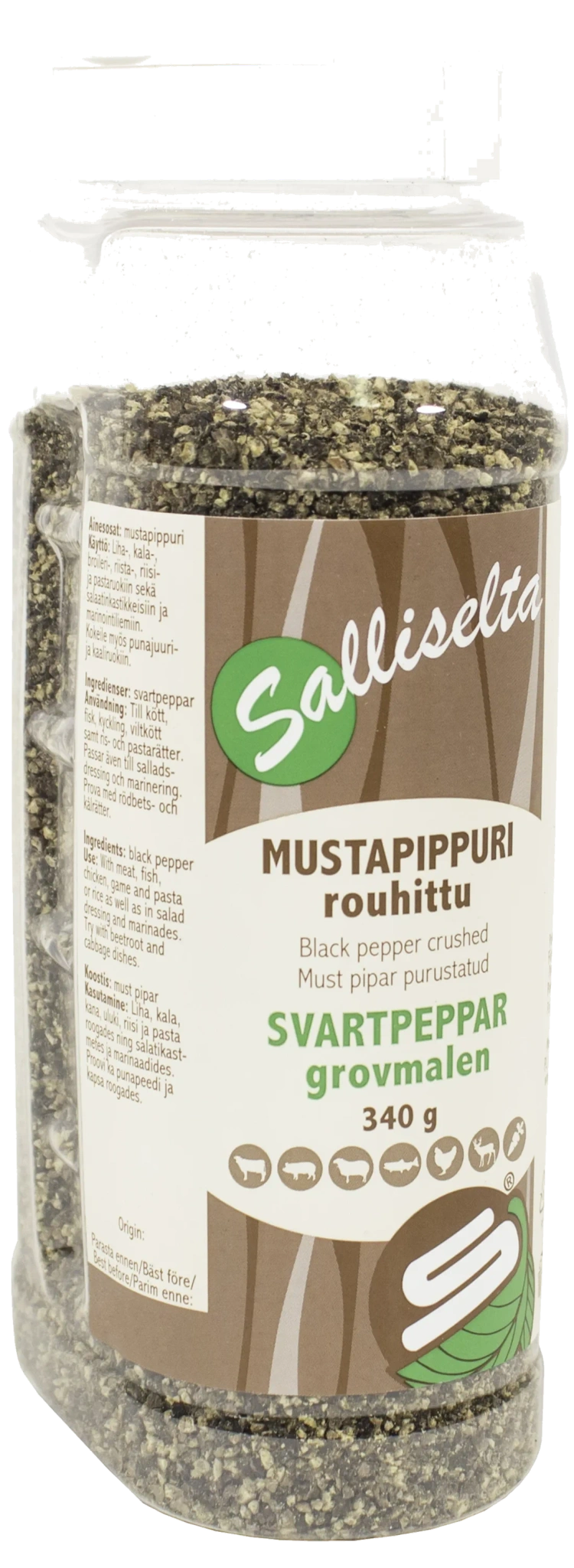 Svartpeppar grovmalen