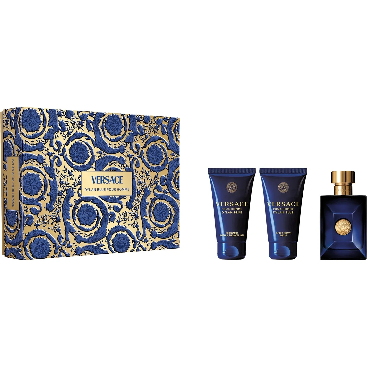 Versace Gift Set Dylan Blue Pour Homme 50 ml + Shower Gel 50 ml + After Shave Balm 50 ml