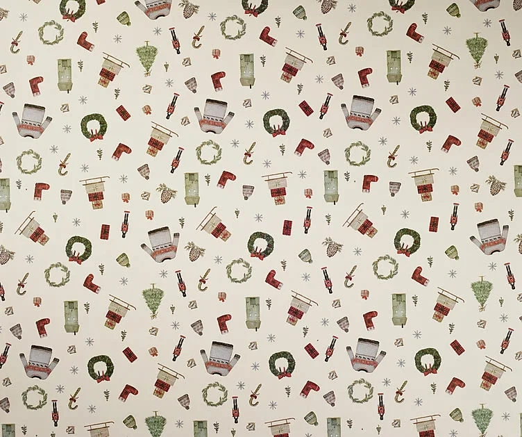 Julepapir Kraft Motiv 3 5mx70cm