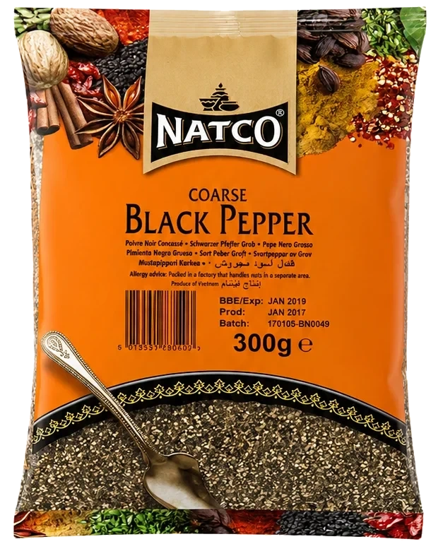 Natco Grovmalt Sort Pepper 80g