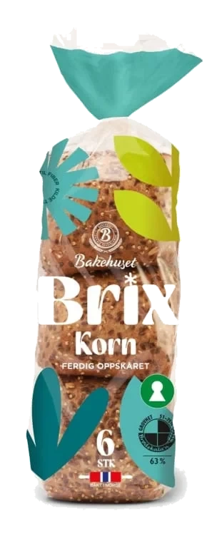 Brix Korn 6stk 420g Bakehuset
