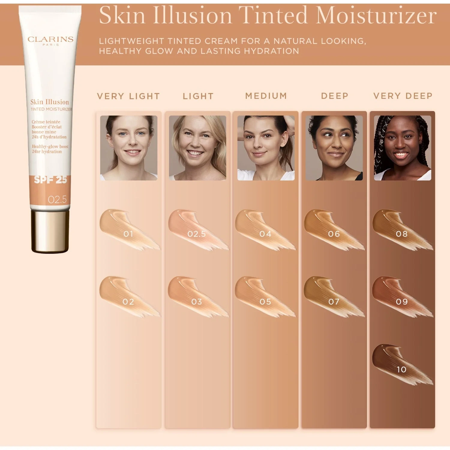 Clarins Skin Illusion Tinted Moisturizer 2,5