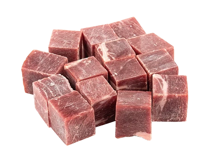 Oksesmåsteik u/bein 3x3 kuttet ca5kg kg