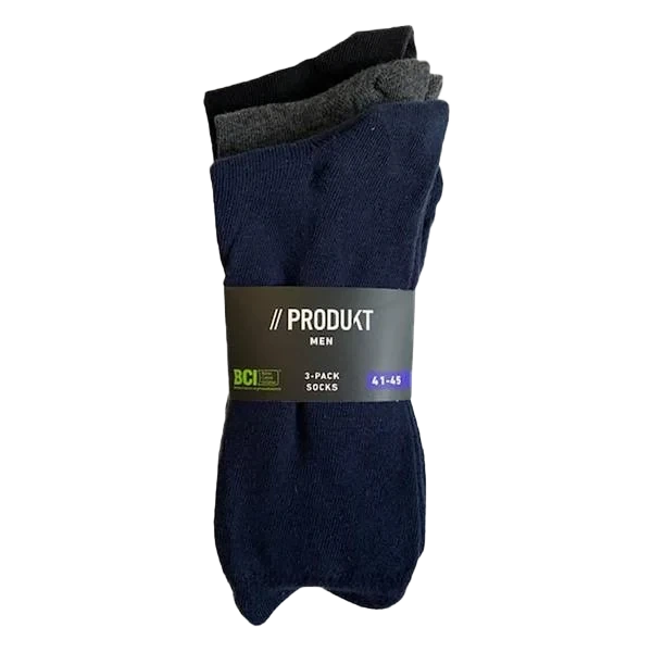 Socks 3-pack Navy/Grey/Black (41-45)