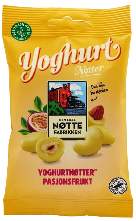 Yoghurtnøtter pasjon  70g
