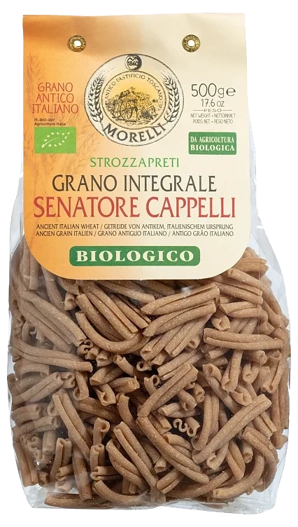Strozzapreti pasta fullkorn økol.   500g
