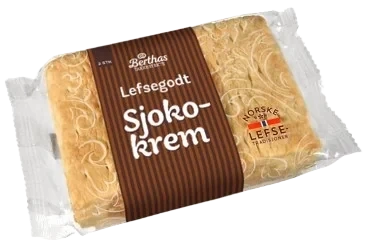 Berthas Lefsegodt Sjokokrem