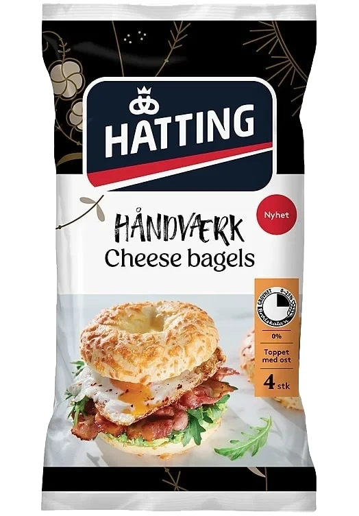 Cheese Bagels 85gx4stk Hatting