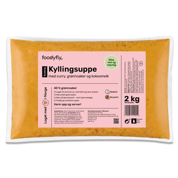 Kyllingsuppe M/grønnsaker 2kg Foodyfly