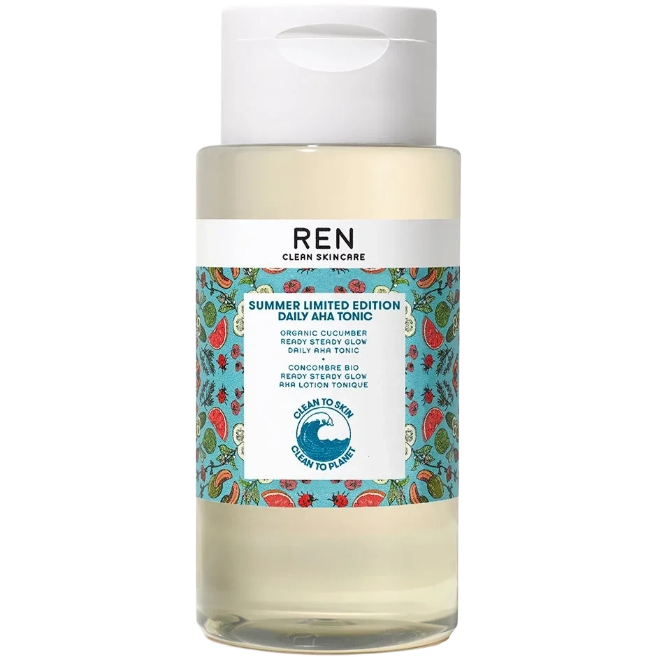 REN Organic Cucumber Ready Steady Glow AHA Tonic