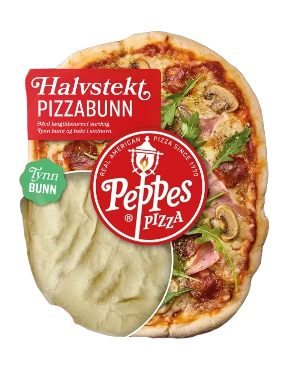 Pizzabunn Halvstekt 2pk 460g Peppes